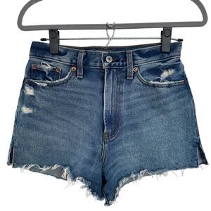 Abercrombie & Fitch Women's High Rise Annie Denim Jean Shorts, Size 25, Like New